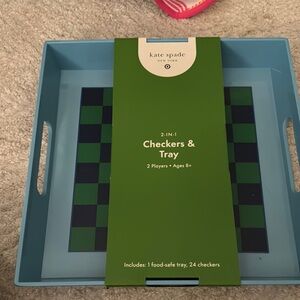 Kate Spade Checkers & Tray Set